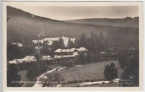(15978) Foto AK Johannisbrunn, Janske Koupele ve Slezsku 1927