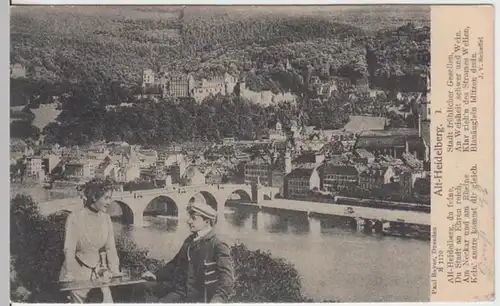 (15919) AK Heidelberg, Stadtansicht, Schloss 1903