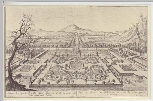 (15857) Künstler AK Hellbrunn, Schlosspark, vor 1945