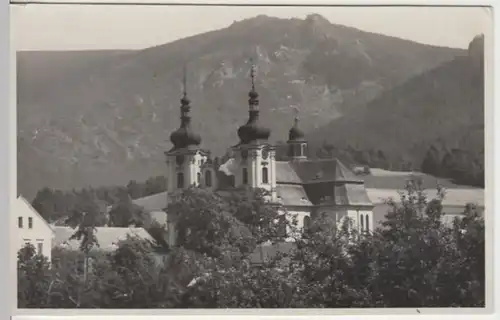 (15822) AK Haindorf, Böhmen, Wallfahrtskirche, vor 1945