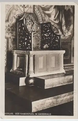 (15792) Foto AK Goslar, Kaiserhaus, Kaiserstuhl 1930