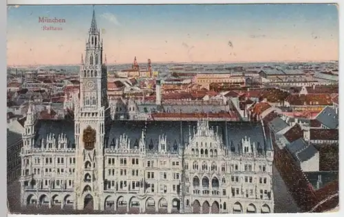 (15699) AK München, Neues Rathaus 1922