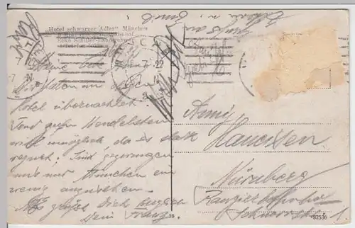 (15699) AK München, Neues Rathaus 1922