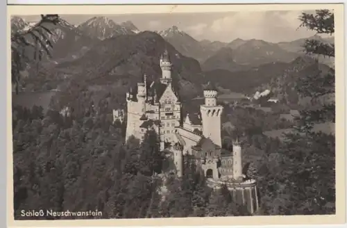 (15697) Foto AK Schwangau, Schloss Neuschwanstein, vor 1945