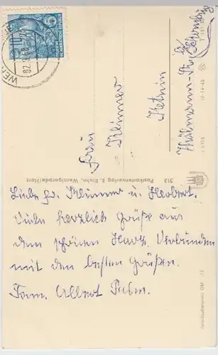 (15660) Foto AK Wernigerode, Rathaus 1958