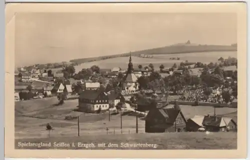 (15655) AK Seiffen, Panorama, Schwartenberg 1967