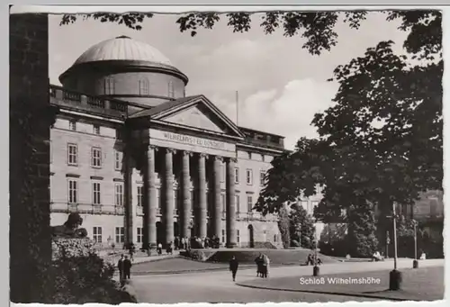 (15639) Foto AK Bad Wilhelmshöhe, Schloss 1956