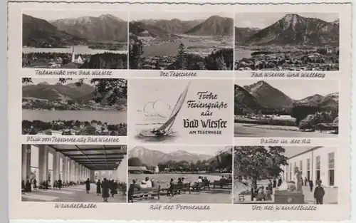 (15611) Foto AK Bad Wiessee, Mehrbildkarte 1955