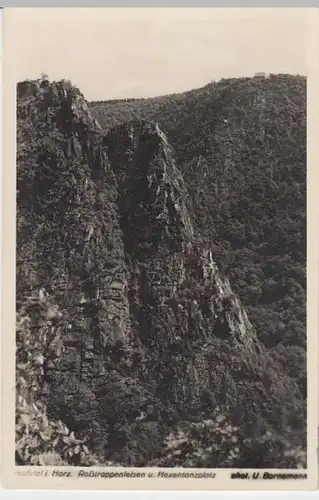(15606) Foto AK Bodetal, Harz, Roßtrappe, Hexentanzplatz 1956