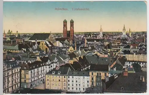 (15591) AK München, Stadtansicht, Frauenkirche 1914