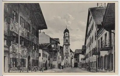 (15566) AK Mittenwald, Obere Marktstr. 1939