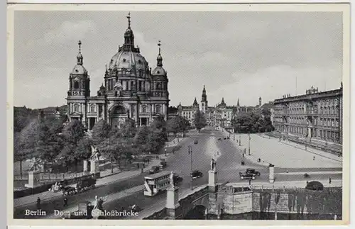 (15488) AK Berlin, Dom, Schlossbrücke 1938