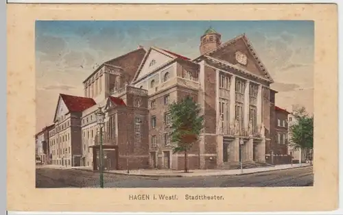 (15482) AK Hagen, N.-Westf., Stadttheater 1924