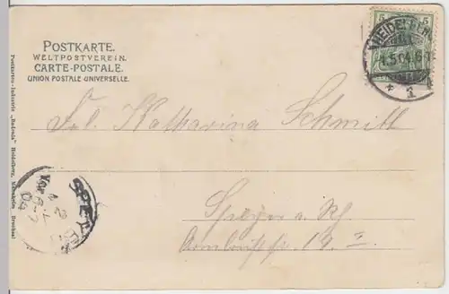 (15473) AK Heidelberg, Schloss, Schlosshof, Gr. Fass 1904