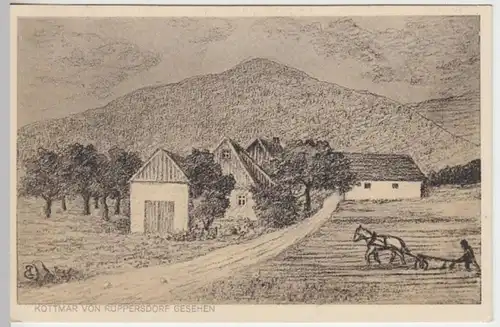 (15417) Künstler AK Ruppersdorf, Herrnhut, Kottmar, vor 1945