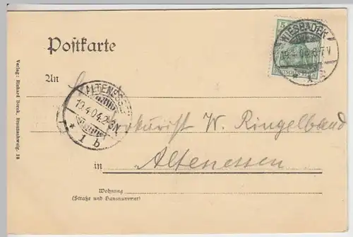 (15414) AK Wiesbaden, Nerotal 1904