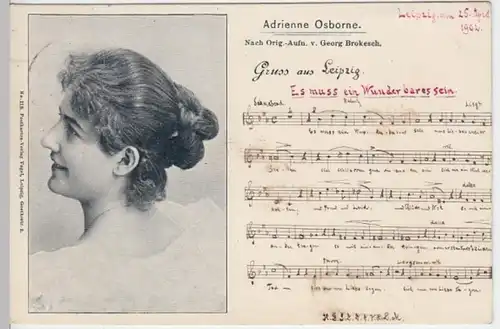 (15410) AK Adrienne Osborne, Es muß ein Wunderbares sein 1902