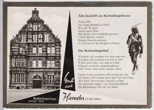 (15237) Foto AK Hameln, Rattenfängerhaus, nach 1945