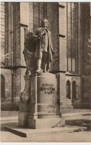 (15191) Foto AK Leipzig, Bachdenkmal 1960