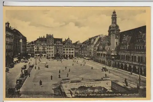 (15187) AK Leipzig, Markt, Altes Rathaus 1941