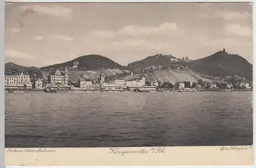 (15113) AK Königswinter, Panorama, vor 1945