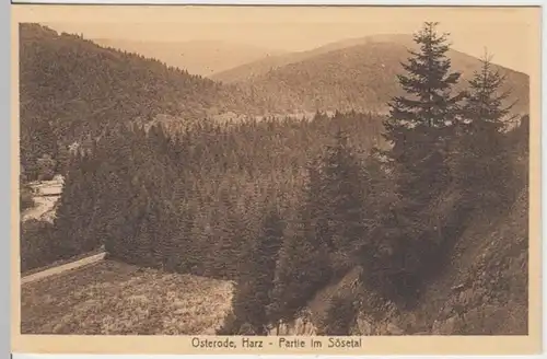 (15069) AK Osterode am Harz, Sösetal, vor 1945