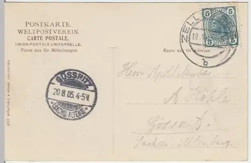 (14986) AK Zell am See, Kitzsteinhorn 1905