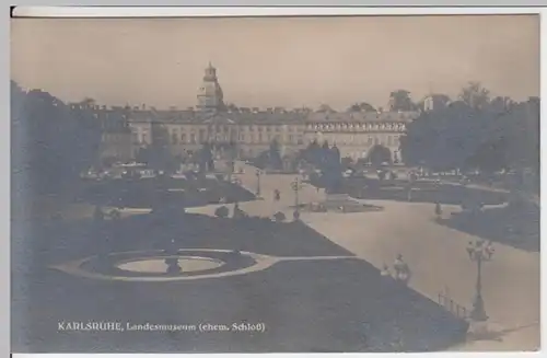 (14984) Foto AK Karlsruhe, Schloss, vor 1945