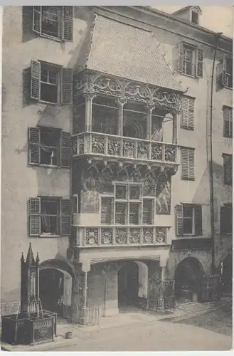 (14961) AK Innsbruck, Goldenes Dachl 1907