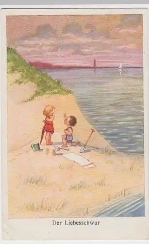 (14932) Künstler AK Der Liebesschwur 1921