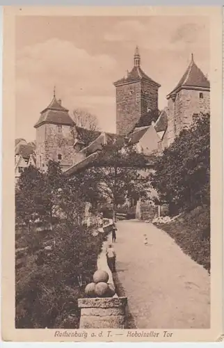 (14843) AK Rothenburg ob der Tauber, Kobolzeller Tor 1922