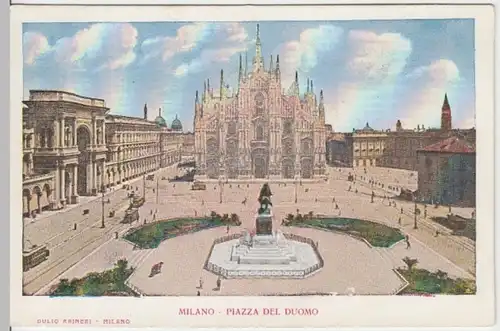 (14835) AK Milano, Mailand, Piazza del Duomo, Domplatz, bis 1905