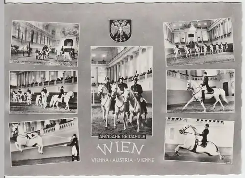 (14576) Foto AK Wien, Spanische Reitschule, Mehrbildkarte, nach 1945