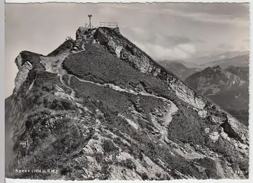 (14502) Foto AK Speer, Gipfel, nach 1945
