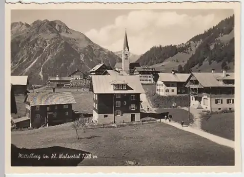 (14499) Foto AK Mittelberg, Kleinwalsertal, Ortsansicht