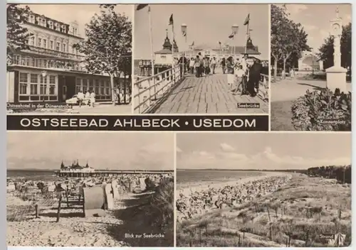 (14368) Foto AK Ahlbeck, Heringsdorf, Mehrbildkarte 1970