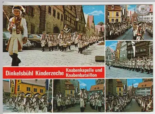 (14367) AK Dinkelsbühl, Kinderzeche, Mehrbildkarte, nach 1945