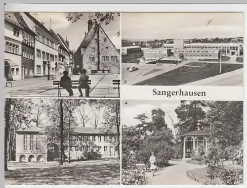 (14338) Foto AK Sangerhausen, Mehrbildkarte 1983