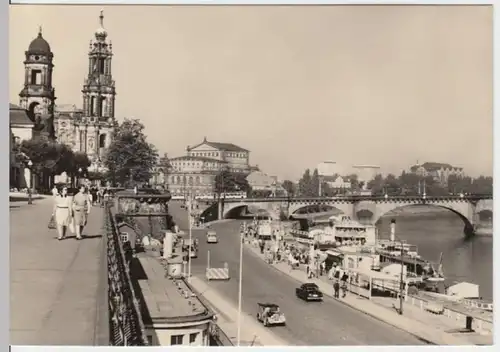 (14301) Foto AK Dresden, Brühlsche Terrasse, Semperoper 1968