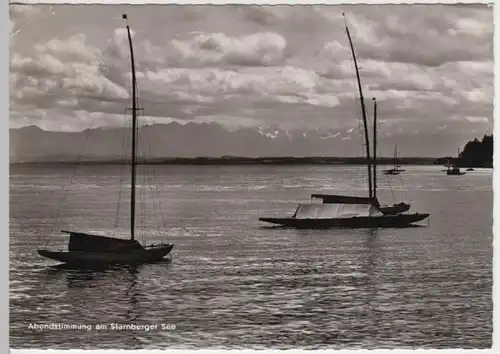 (14217) Foto AK Starnberger See, Segelboote 1966