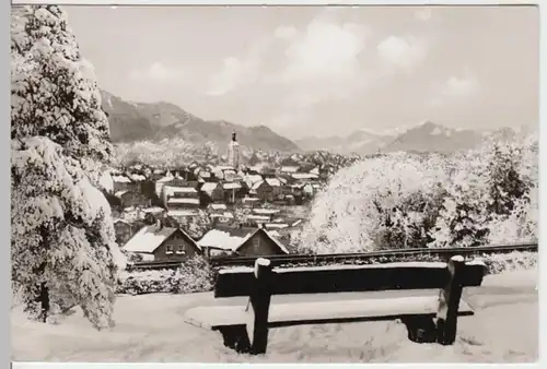 (14210) Foto AK Traunstein, Panorama, Hochfelln 1981