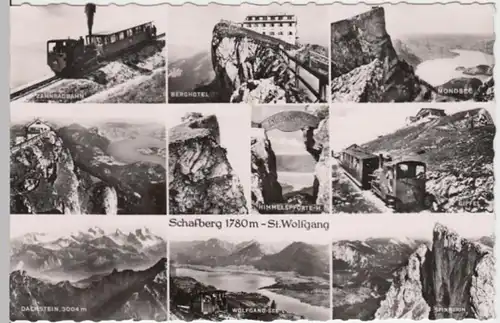 (14176) Foto AK Schafberg, Salzkammergut, Mehrbildkarte, nach 1945