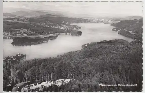 (14134) Foto AK Wörthersee, Kärnten, vom Pyramidenkogel 1961