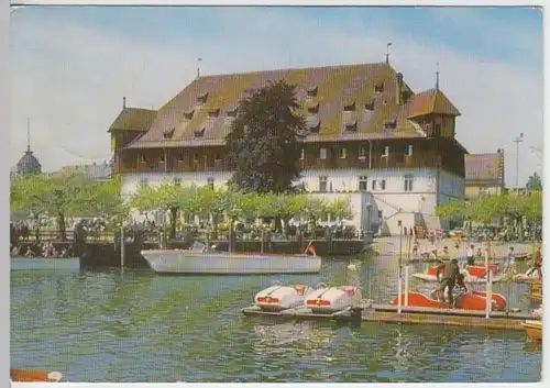 (14124) AK Konstanz, Konzilgebäude, Gondelhafen 1957