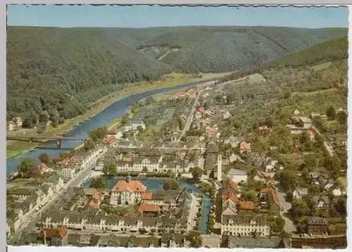 (13874) Foto AK Bad Karlshafen, Panorama 1963