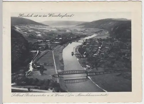 (13845) AK Bodenwerder, Panorama 1949