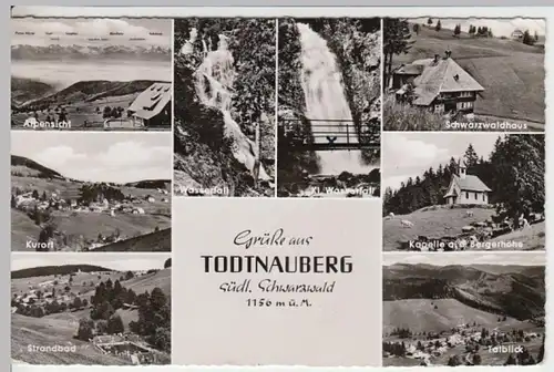 (13824) Foto AK Todtnauberg, Mehrbildkarte 1962