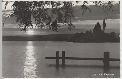 (13779) Foto AK Zugersee, nach 1945