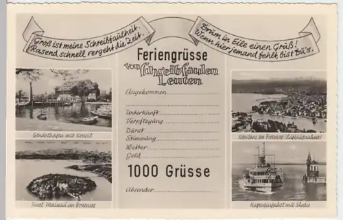 (13767) Foto AK Konstanz, Mehrbildkarte, nach 1945