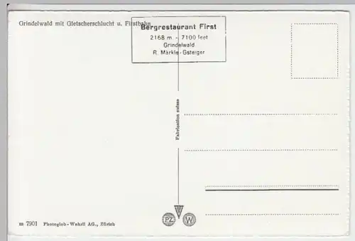 (13744) Foto AK Grindelwald, Mehrbildkarte, nach 1945